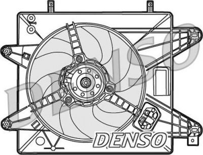 Denso DER09088 вентилятор, охлаждение двигателя на FIAT MULTIPLA (186)