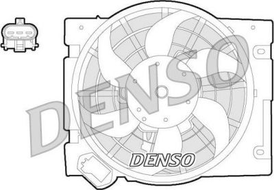 Denso DER20013 вентилятор, охлаждение двигателя на OPEL ASTRA G универсал (F35_)