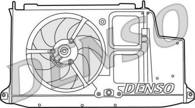 Denso DER21012 вентилятор, охлаждение двигателя на PEUGEOT 206 SW (2E/K)