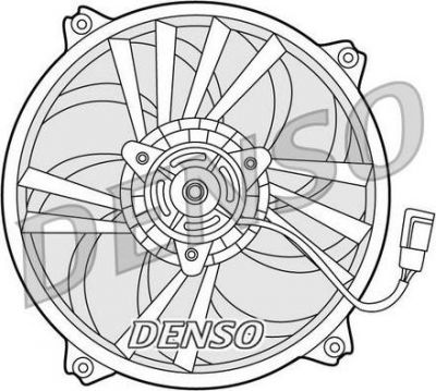 DENSO Вентилятор радиатора CITROEN BERLINGO/PEUGEOT PARTNER (1253C8, DER21015)