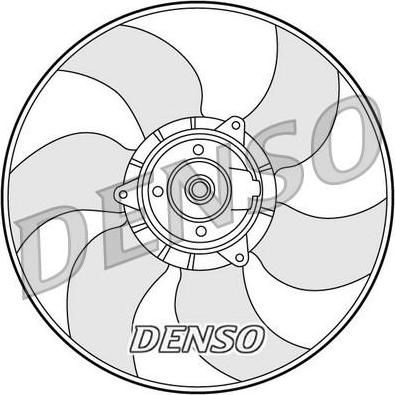 DENSO Вентиляторы охлаждения двигателя RENAULT MEGANE II 1.4 16V/1.6/2.0 (7701054966, DER23001)