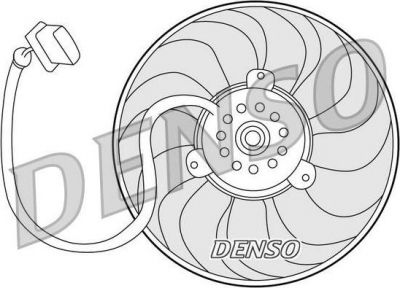 Denso DER32004 вентилятор, охлаждение двигателя на VW GOLF IV (1J1)