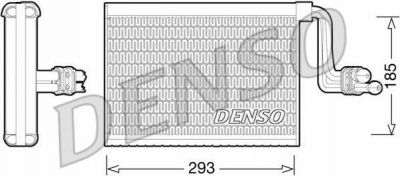 Denso DEV05002 испаритель, кондиционер на 3 (E90)