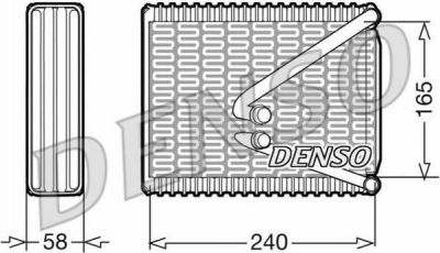 Denso DEV09010 испаритель, кондиционер на FIAT PUNTO (188)