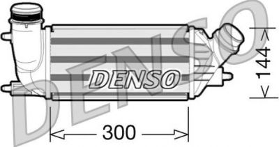 DENSO Охладитель наддувочного воздуха (DIT07001)