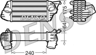 Denso DIT09120 интеркулер на FIAT STILO (192)