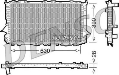 Denso DRM02005 радиатор, охлаждение двигателя на AUDI 100 (4A, C4)