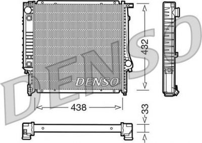 Denso DRM05021 радиатор, охлаждение двигателя на 3 кабрио (E30)