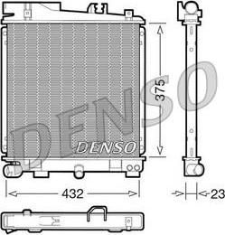 Denso DRM05029 радиатор, охлаждение двигателя на 3 кабрио (E30)