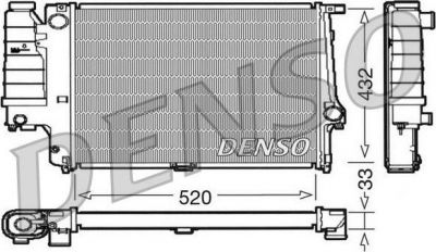 Denso DRM05063 радиатор, охлаждение двигателя на 5 Touring (E34)