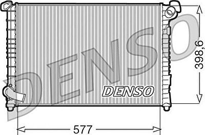 DENSO Радиатор, охлаждение двигател (DRM05101)