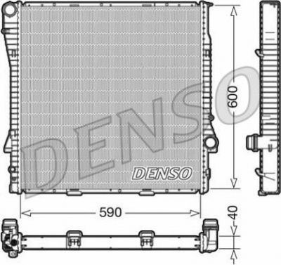 Denso DRM05112 радиатор, охлаждение двигателя на X5 (E53)