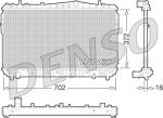 DENSO Радиатор, охлаждение двигателя (DRM08004)