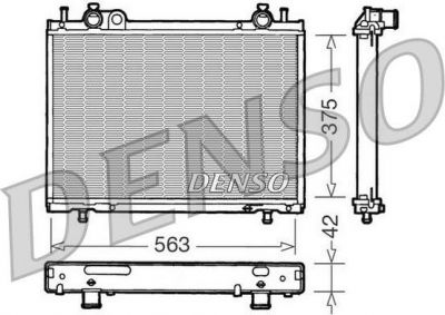 DENSO Радиатор, охлаждение двигател (DRM09021)