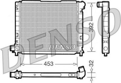 Denso DRM09051 радиатор, охлаждение двигателя на FIAT CROMA (154)