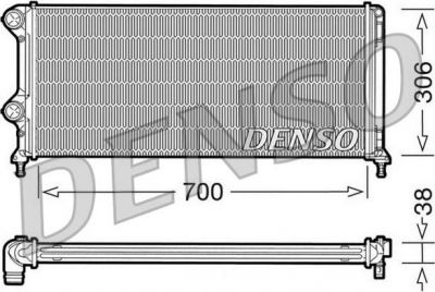 DENSO Радиатор, охлаждение двигател (DRM09060)