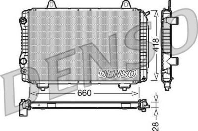 DENSO Радиатор, охлаждение двигател (DRM09071)