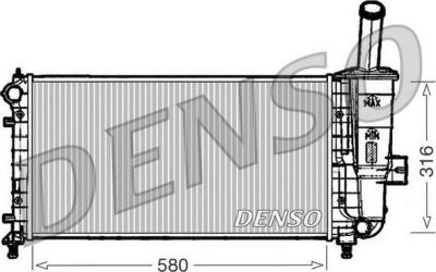 Denso DRM09102 радиатор, охлаждение двигателя на FIAT PUNTO (188)