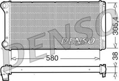 Denso DRM09103 радиатор, охлаждение двигателя на FIAT PUNTO (188)