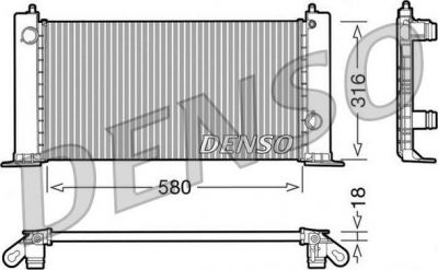DENSO Радиатор, охлаждение двигател (DRM09120)