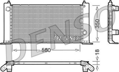 Denso DRM09121 радиатор, охлаждение двигателя на FIAT STILO (192)