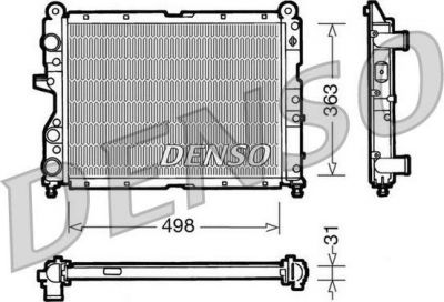 DENSO Радиатор, охлаждение двигател (DRM09131)