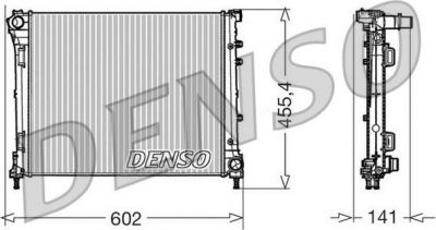 Denso DRM09160 радиатор, охлаждение двигателя на FIAT 500 C (312)