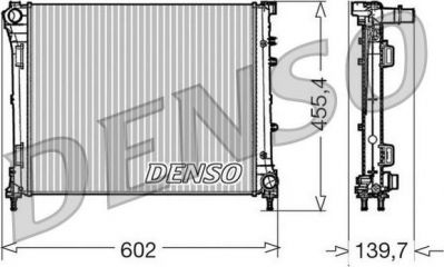 Denso DRM09162 радиатор, охлаждение двигателя на FIAT 500 C (312)