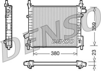 Denso DRM10062 радиатор, охлаждение двигателя на FORD KA (RB_)