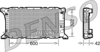 Denso DRM10091 радиатор, охлаждение двигателя на FORD TRANSIT автобус (V_ _)