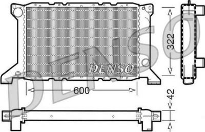 DENSO Радиатор, охлаждение двигател (DRM10098)