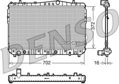 DENSO Радиатор, охлаждение двигателя (DRM15002)