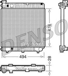 DENSO Радиатор, охлаждение двигател (DRM17001)