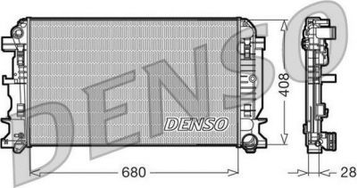 DENSO Радиатор охлаждения MB SPRINTER 2.2D-3.5D 06-/VW CRAFTER 06- (9065000002, DRM17009)
