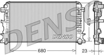 DENSO Радиатор основной MB 3/5T-Sprinter/VW Crafter 30-50 2.2CDI/3.0CDI (DRM17018)