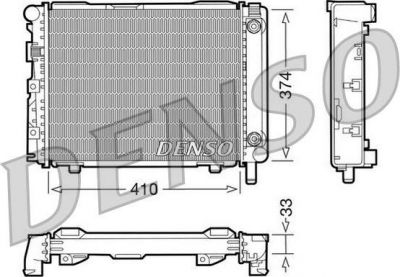 Denso DRM17029 радиатор, охлаждение двигателя на MERCEDES-BENZ 190 (W201)