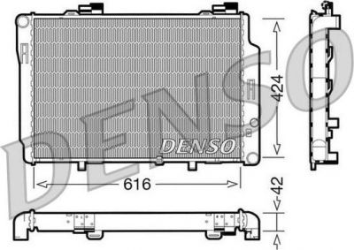 DENSO Радиатор, охлаждение двигател (DRM17072)