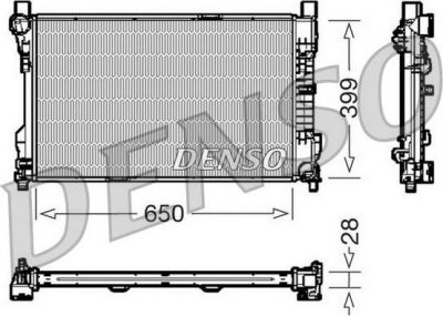 DENSO Радиатор, охлаждение двигател (DRM17080)