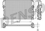 DENSO Радиатор охлаждения MERCEDES W211 E 240 2.6 (2115000102, DRM17090)