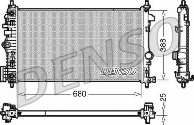Denso DRM20108 радиатор, охлаждение двигателя на OPEL INSIGNIA