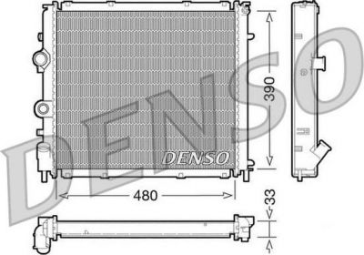 DENSO Радиатор, охлаждение двигател (DRM23011)