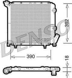 Denso DRM23029 радиатор, охлаждение двигателя на RENAULT SUPER 5 (B/C40_)