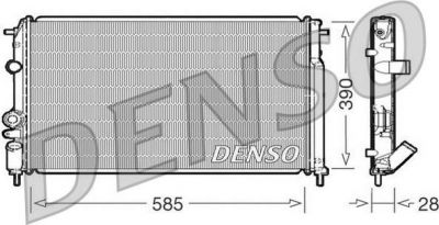 DENSO Радиатор, охлаждение двигател (DRM23052)