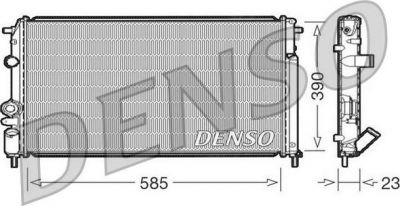 DENSO Радиатор охлаждения RENAULT Megane 1.4 / 1.6 / 1.9 TD / 2.0 AC (7700425842, DRM23053)