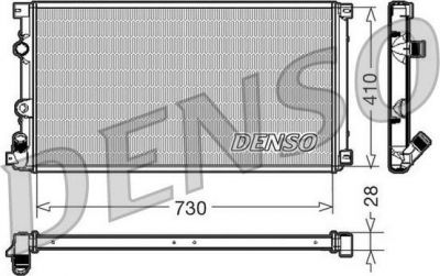 Denso DRM23090 радиатор, охлаждение двигателя на RENAULT MASTER II фургон (FD)
