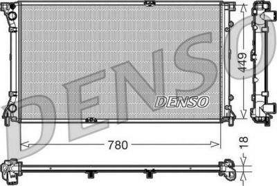 DENSO Радиатор охлаждения RENAULT Trafic V 2.5 DCI?Risc. (8200019380, DRM23097)