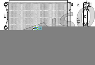 DENSO Радиатор основной VAG+Skoda mot.1.4TSI/1.8FSI/1.9TDI 03-> (DRM32015)