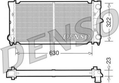 Denso DRM32025 радиатор, охлаждение двигателя на VW PASSAT (3A2, 35I)
