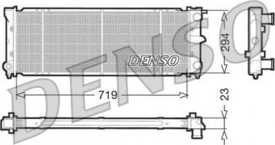 Denso DRM32026 радиатор, охлаждение двигателя на VW PASSAT Variant (3A5, 35I)