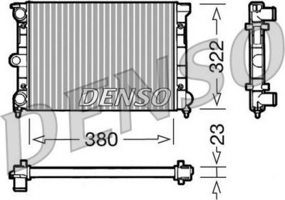 Denso DRM32032 радиатор, охлаждение двигателя на VW PASSAT (32B)